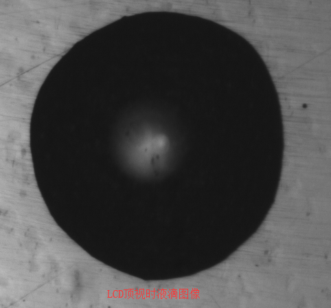 LCD頂視時液滴圖像